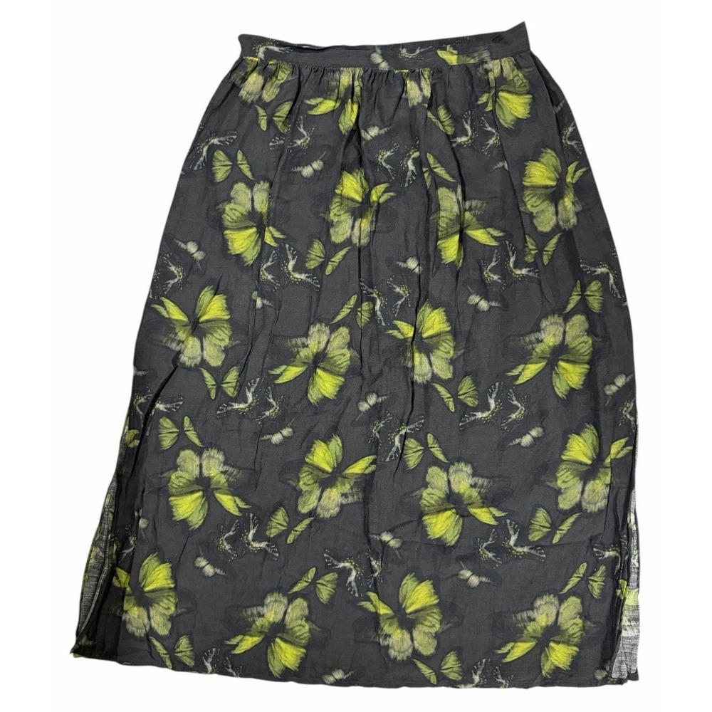 Allsaints Asta Ceres Linen Blend Midi Skirt & Top Sycamore Green Black Size 10‎ - Picture 5 of 16
